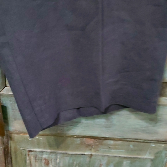 Eileen Fisher Women's Wide Leg Cotton/Linen Capri Pants in Black, Size Large - Picture 6 of 7